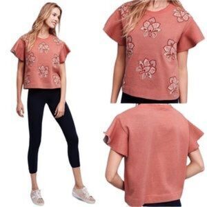 Anthropologie Chloe Oliver Sweatshirt Top Sz Large